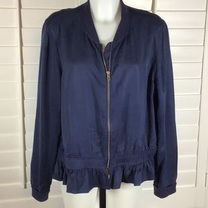 Halogen ruffled jacket